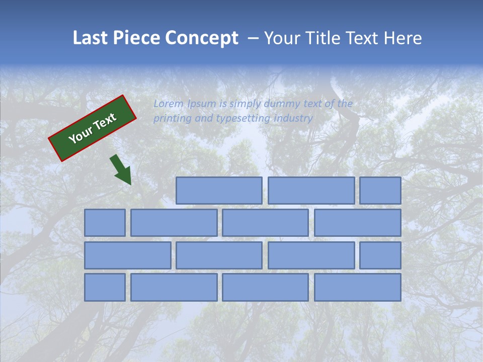 Sky Flora Scene PowerPoint Template