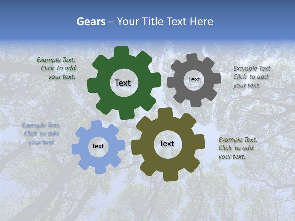 Sky Flora Scene PowerPoint Template