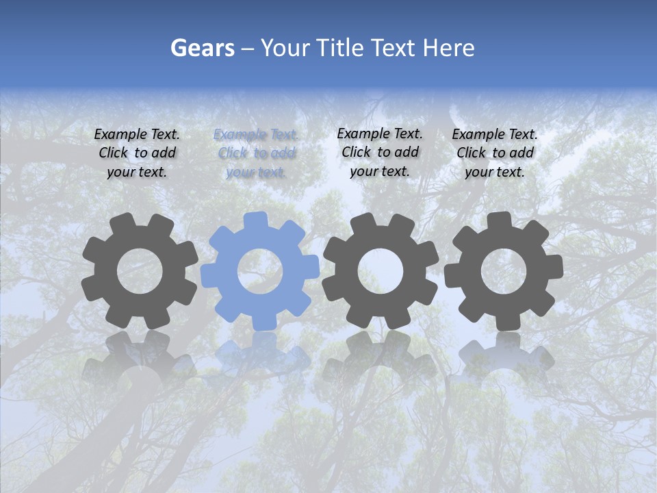 Sky Flora Scene PowerPoint Template