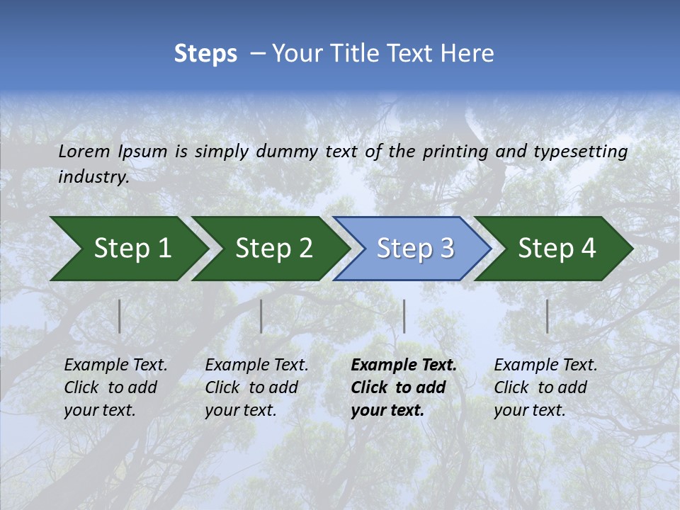 Sky Flora Scene PowerPoint Template