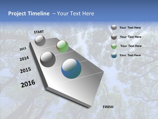 Sky Flora Scene PowerPoint Template