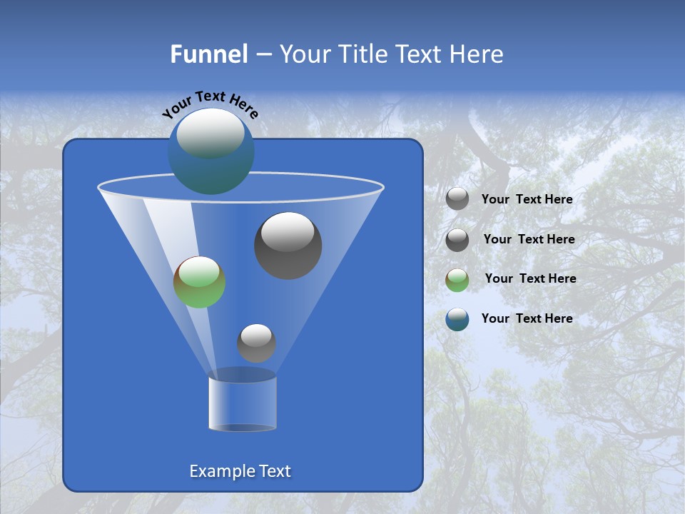 Sky Flora Scene PowerPoint Template