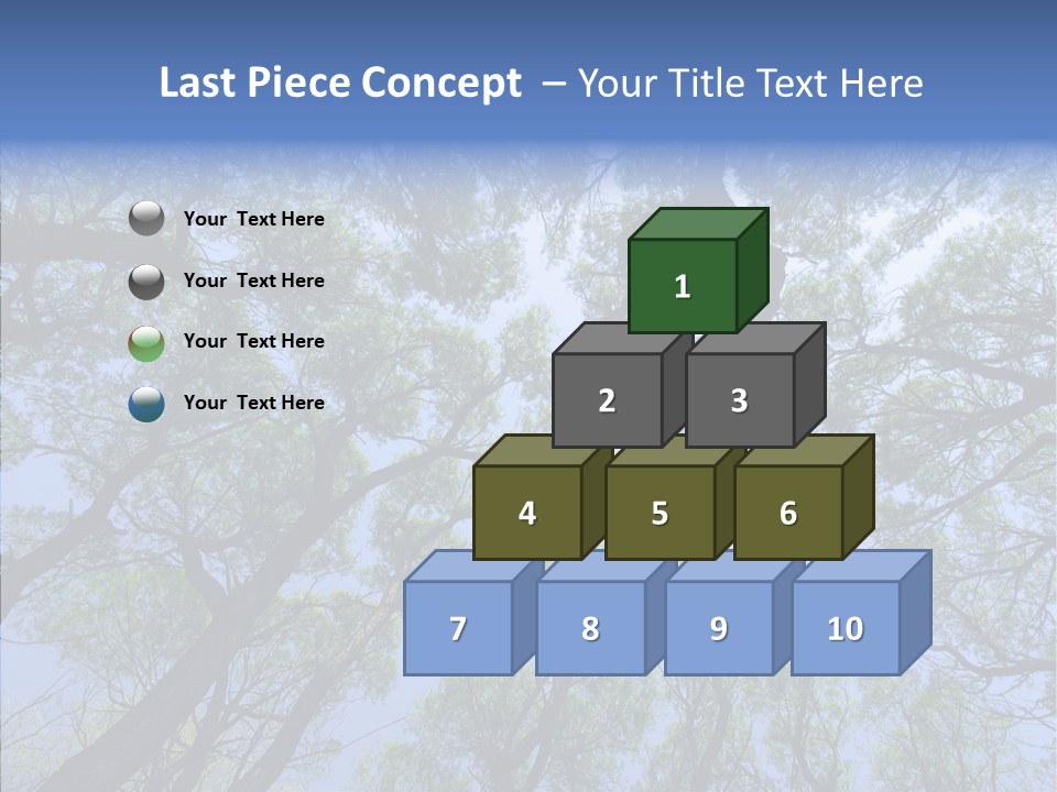 Sky Flora Scene PowerPoint Template