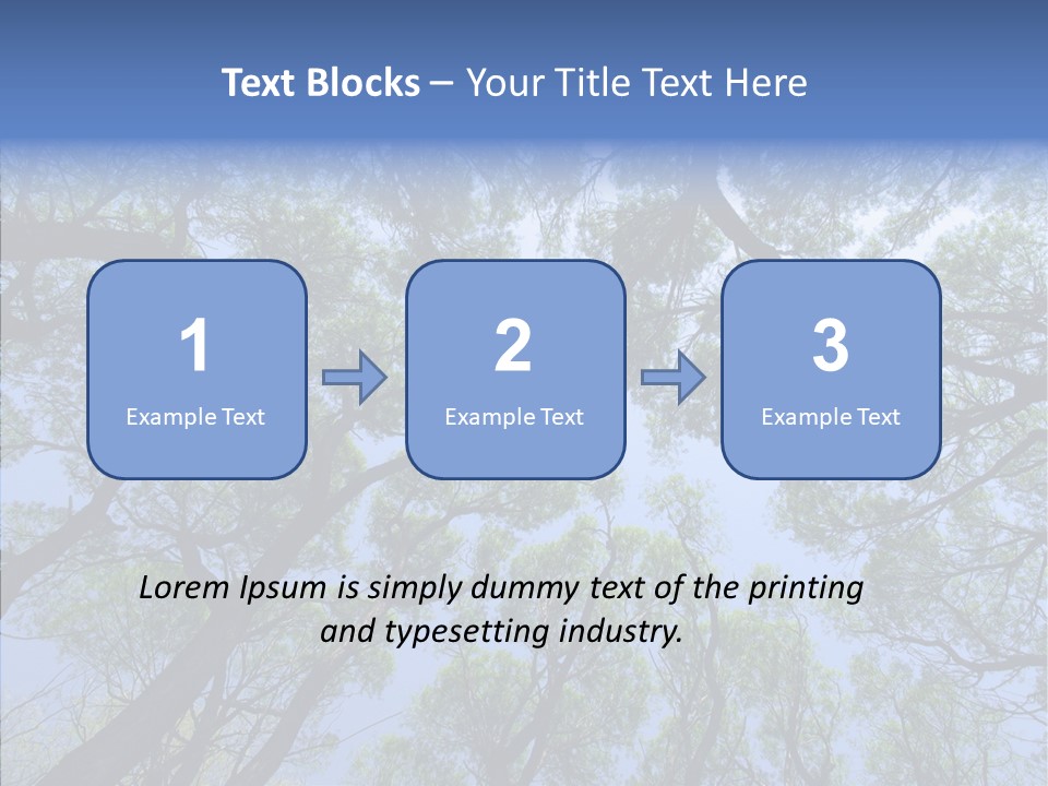 Sky Flora Scene PowerPoint Template
