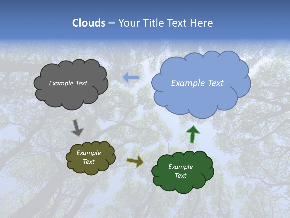 Sky Flora Scene PowerPoint Template