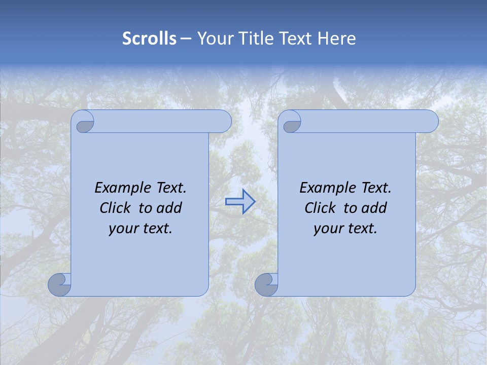 Sky Flora Scene PowerPoint Template