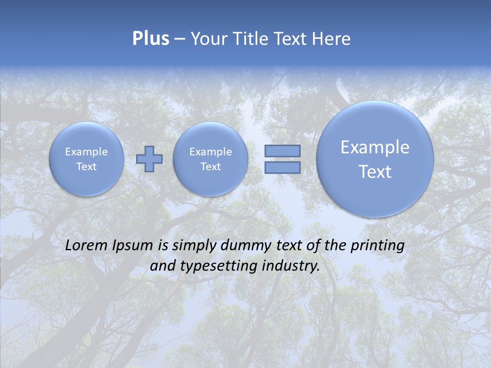 Sky Flora Scene PowerPoint Template