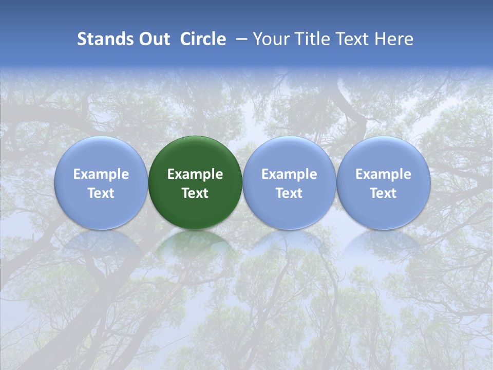 Sky Flora Scene PowerPoint Template