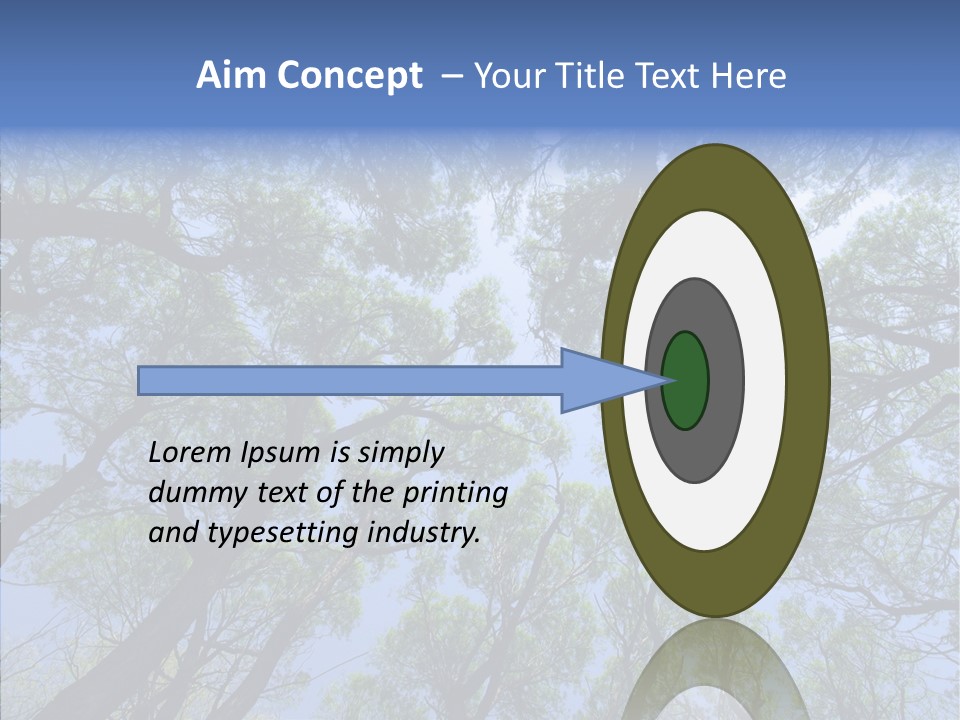 Sky Flora Scene PowerPoint Template