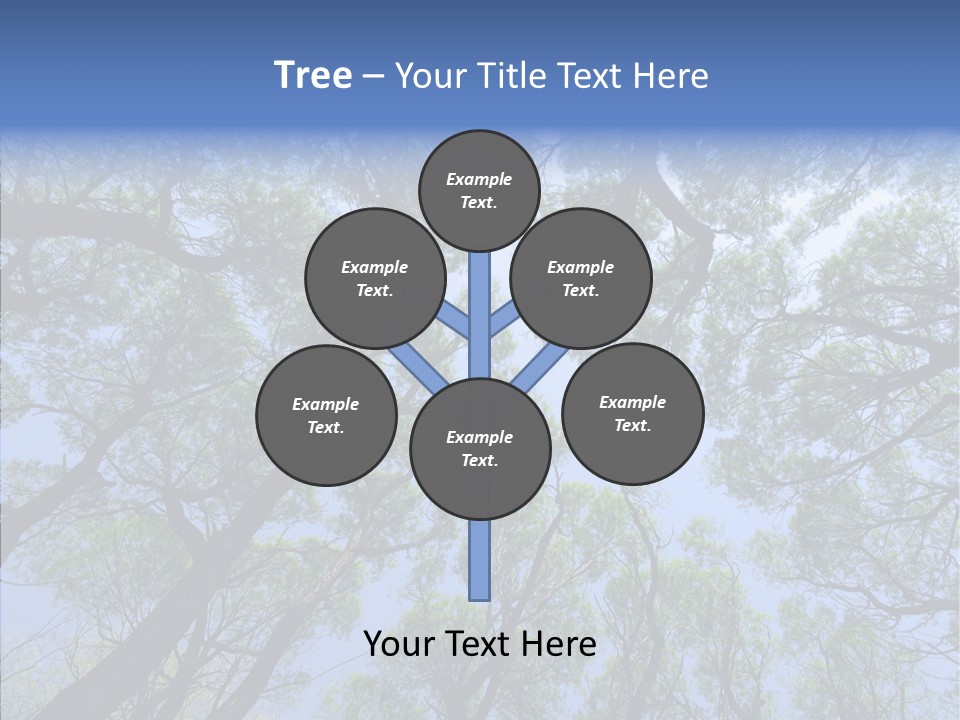 Sky Flora Scene PowerPoint Template