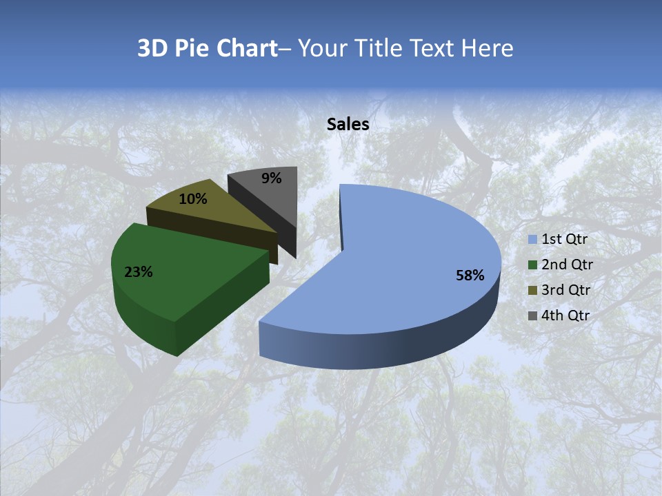 Sky Flora Scene PowerPoint Template