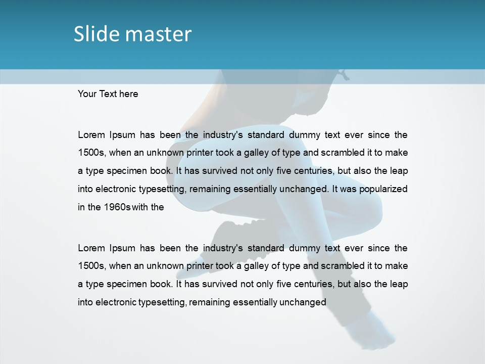 Jump Performer Women PowerPoint Template