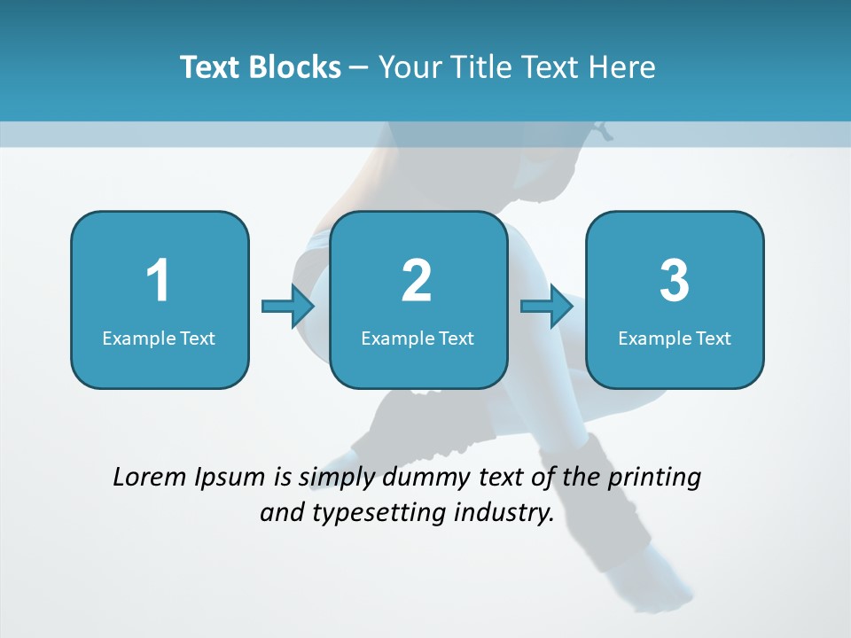 Jump Performer Women PowerPoint Template