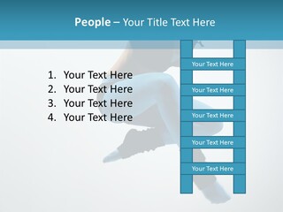 Jump Performer Women PowerPoint Template