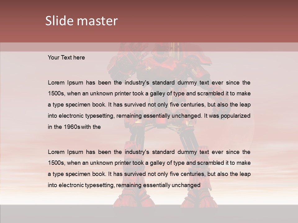 Toon Bot Digital Cgi PowerPoint Template