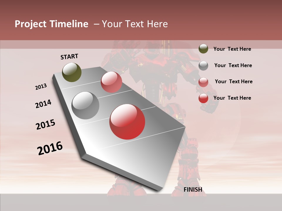 Toon Bot Digital Cgi PowerPoint Template