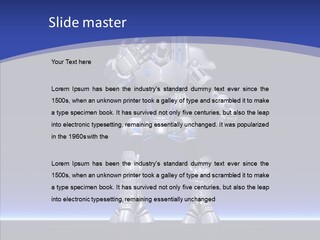 Silly Future Technology Battle Robot PowerPoint Template
