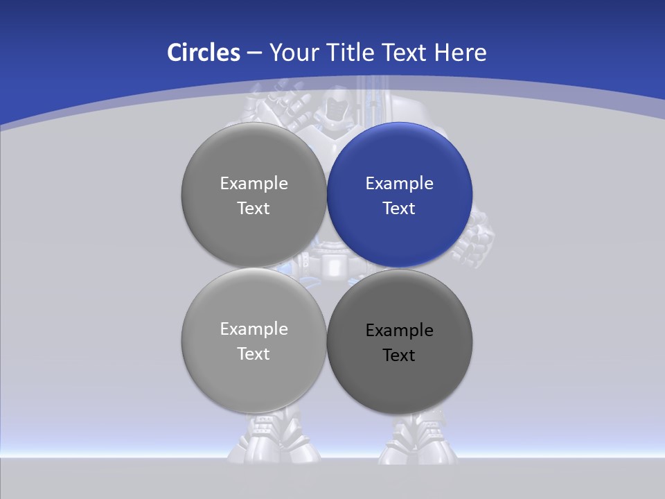 Silly Future Technology Battle Robot PowerPoint Template