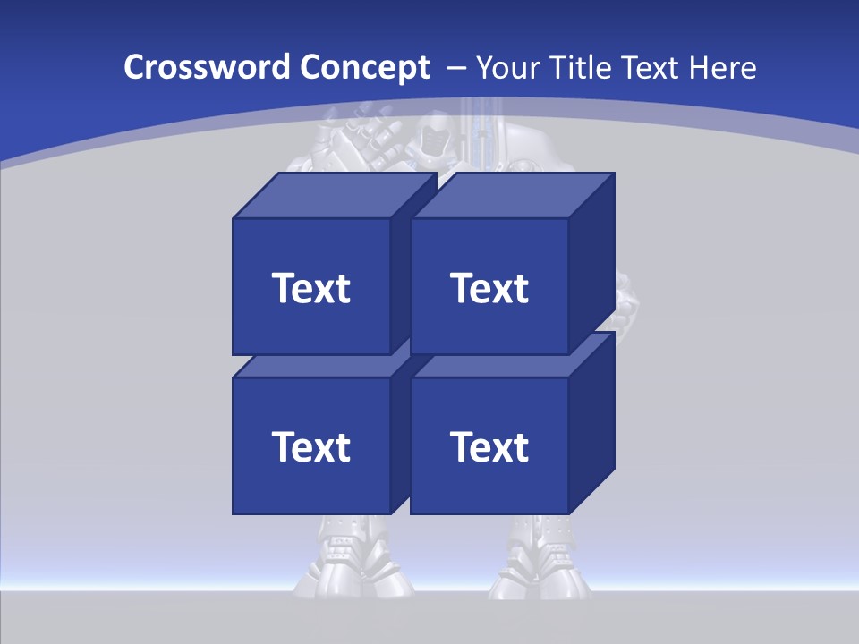 Silly Future Technology Battle Robot PowerPoint Template