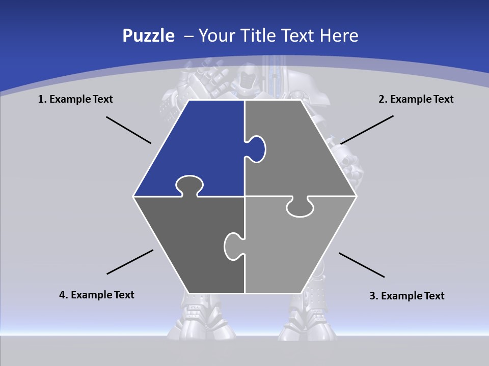 Silly Future Technology Battle Robot PowerPoint Template