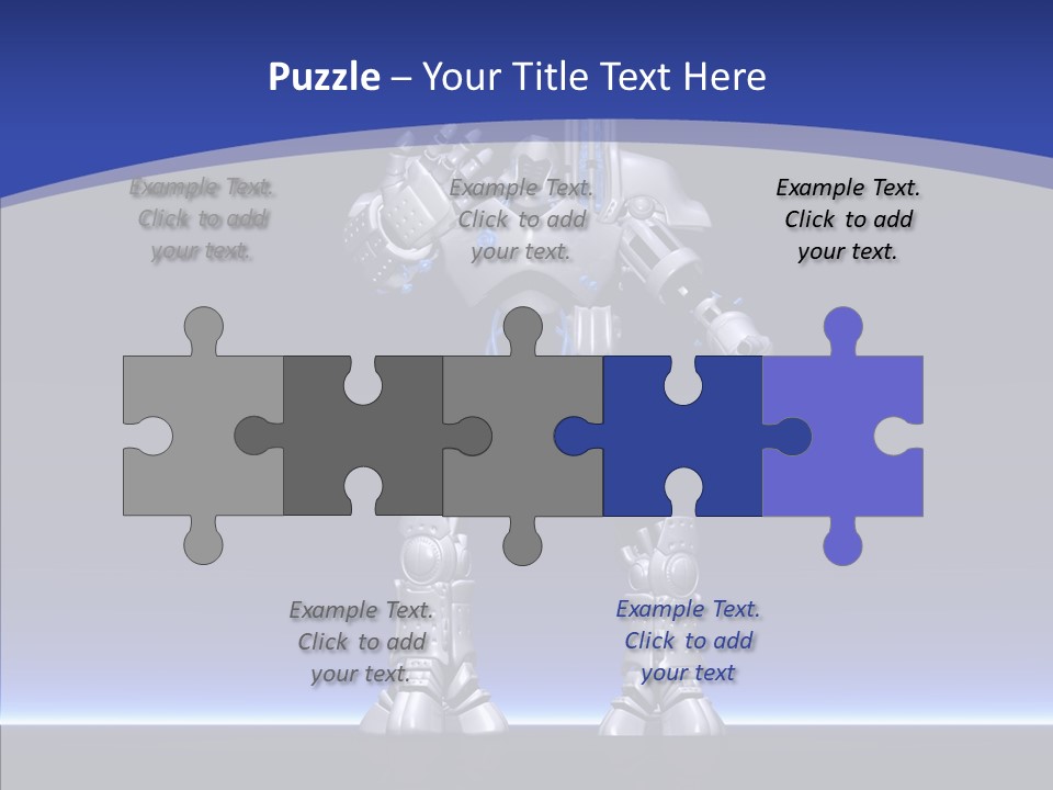 Silly Future Technology Battle Robot PowerPoint Template