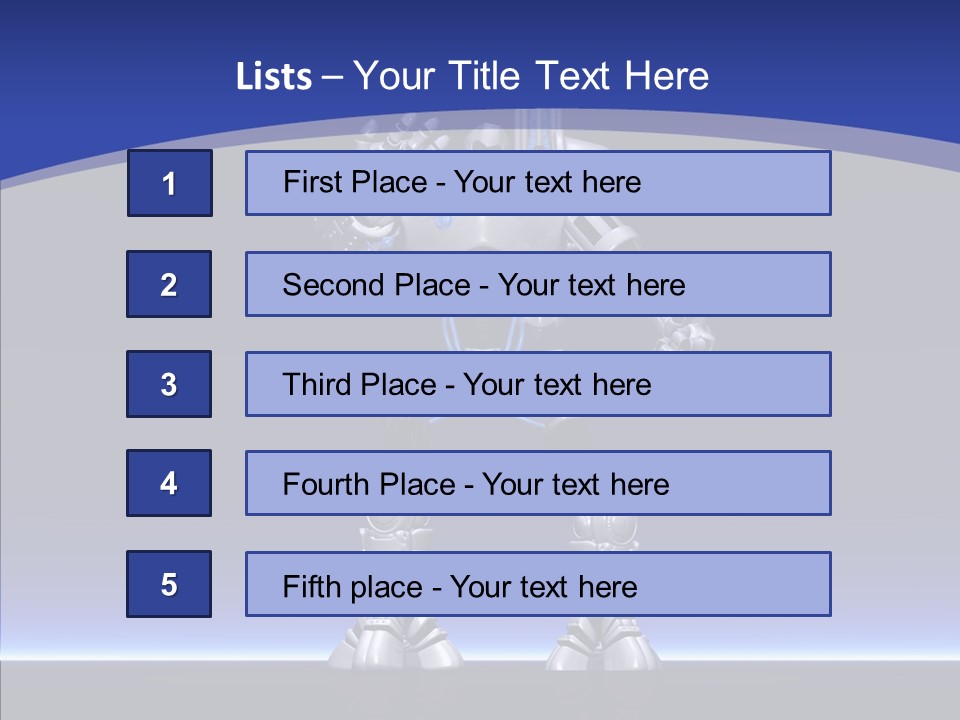 Silly Future Technology Battle Robot PowerPoint Template