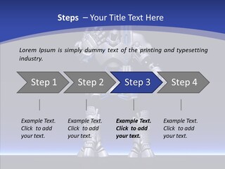 Silly Future Technology Battle Robot PowerPoint Template