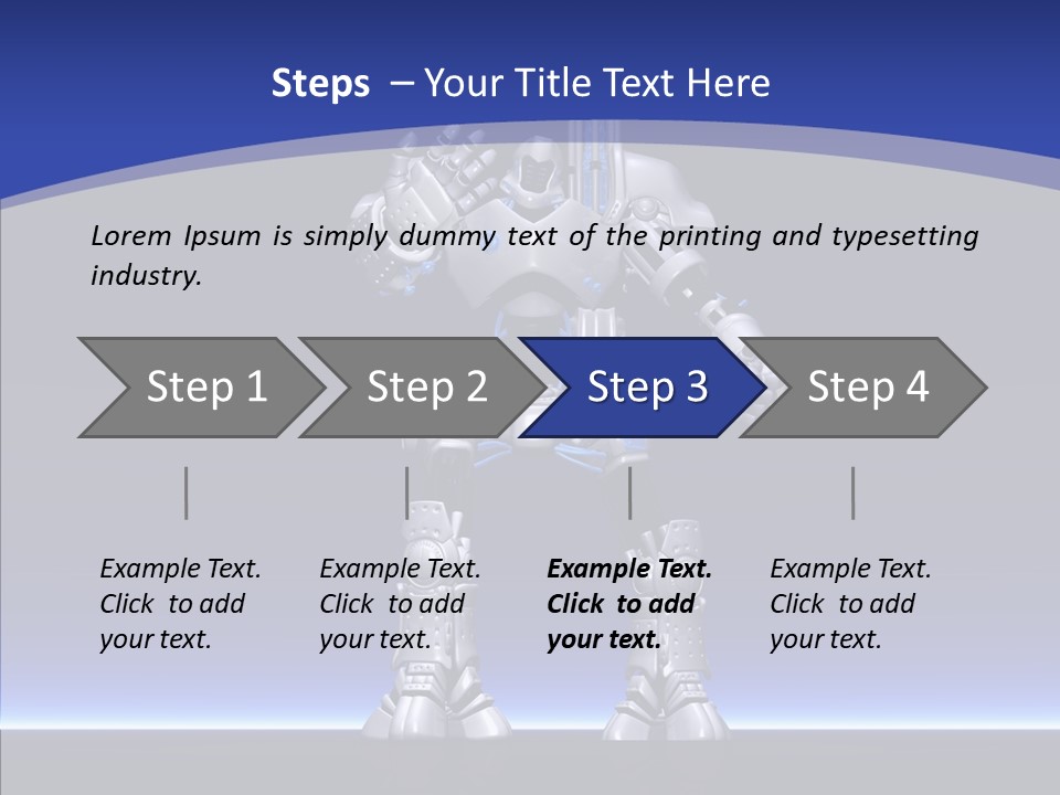 Silly Future Technology Battle Robot PowerPoint Template