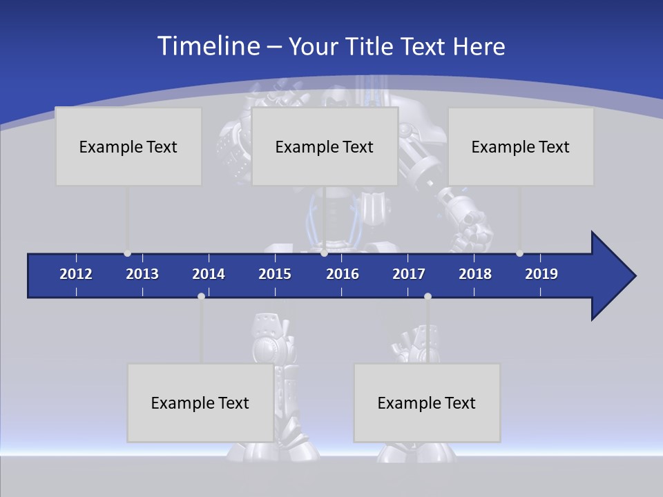 Silly Future Technology Battle Robot PowerPoint Template