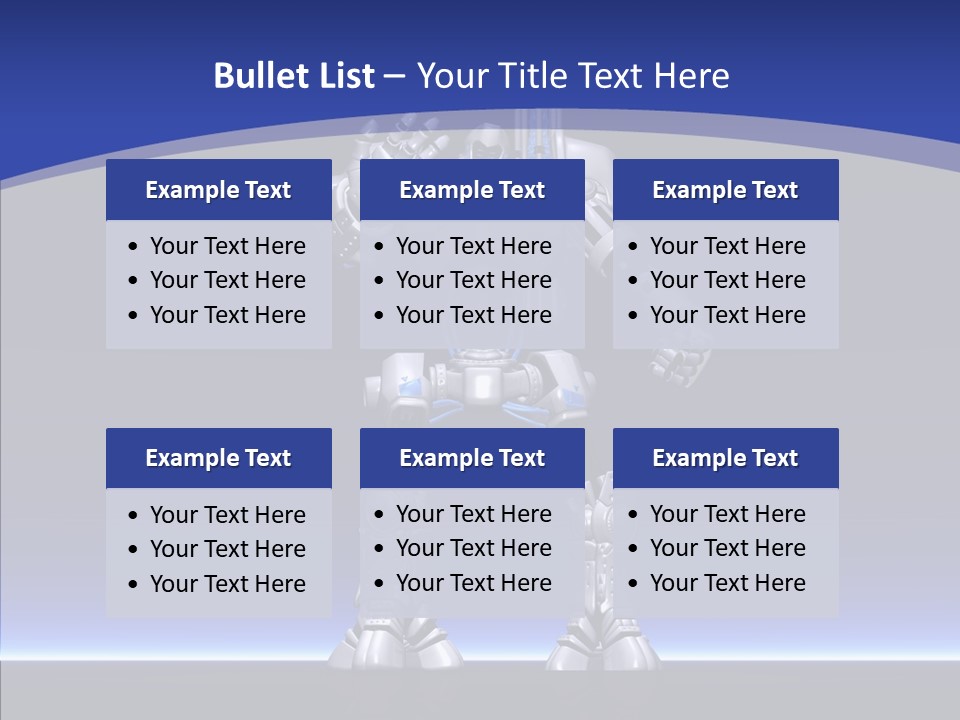 Silly Future Technology Battle Robot PowerPoint Template