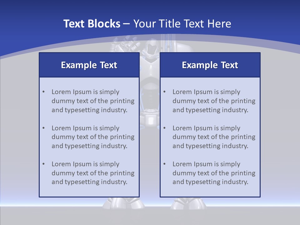 Silly Future Technology Battle Robot PowerPoint Template