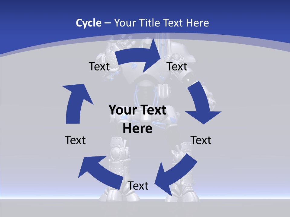 Silly Future Technology Battle Robot PowerPoint Template