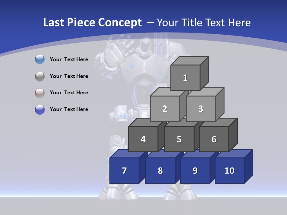 Silly Future Technology Battle Robot PowerPoint Template