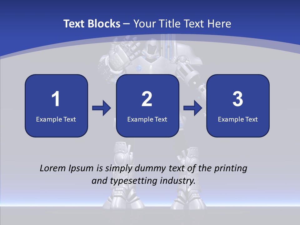 Silly Future Technology Battle Robot PowerPoint Template