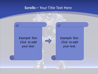 Silly Future Technology Battle Robot PowerPoint Template