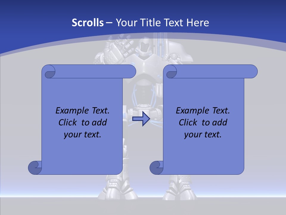 Silly Future Technology Battle Robot PowerPoint Template