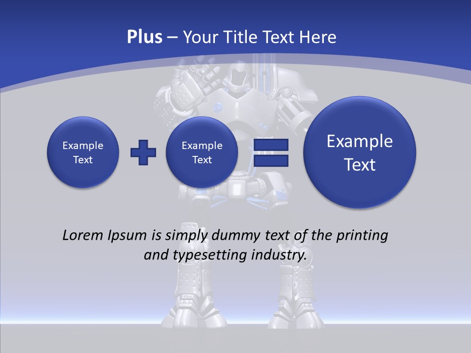 Silly Future Technology Battle Robot PowerPoint Template