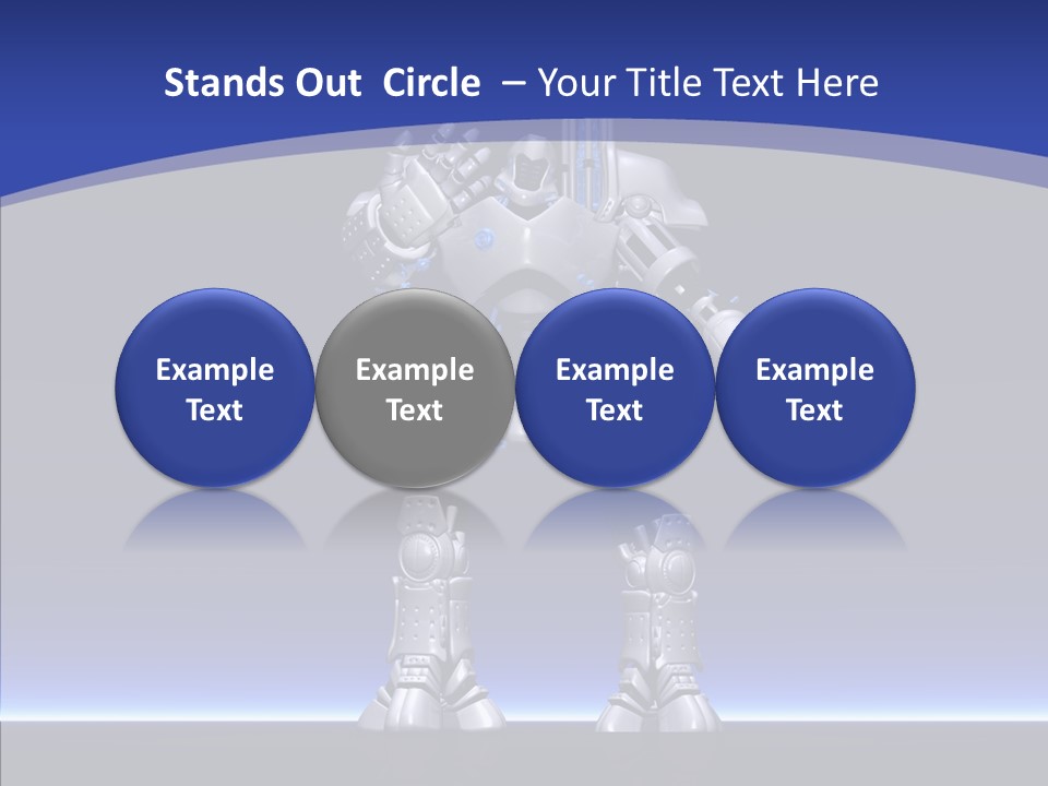 Silly Future Technology Battle Robot PowerPoint Template
