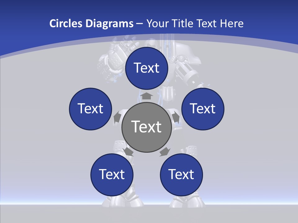 Silly Future Technology Battle Robot PowerPoint Template
