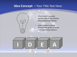 Silly Future Technology Battle Robot PowerPoint Template