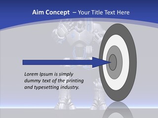 Silly Future Technology Battle Robot PowerPoint Template