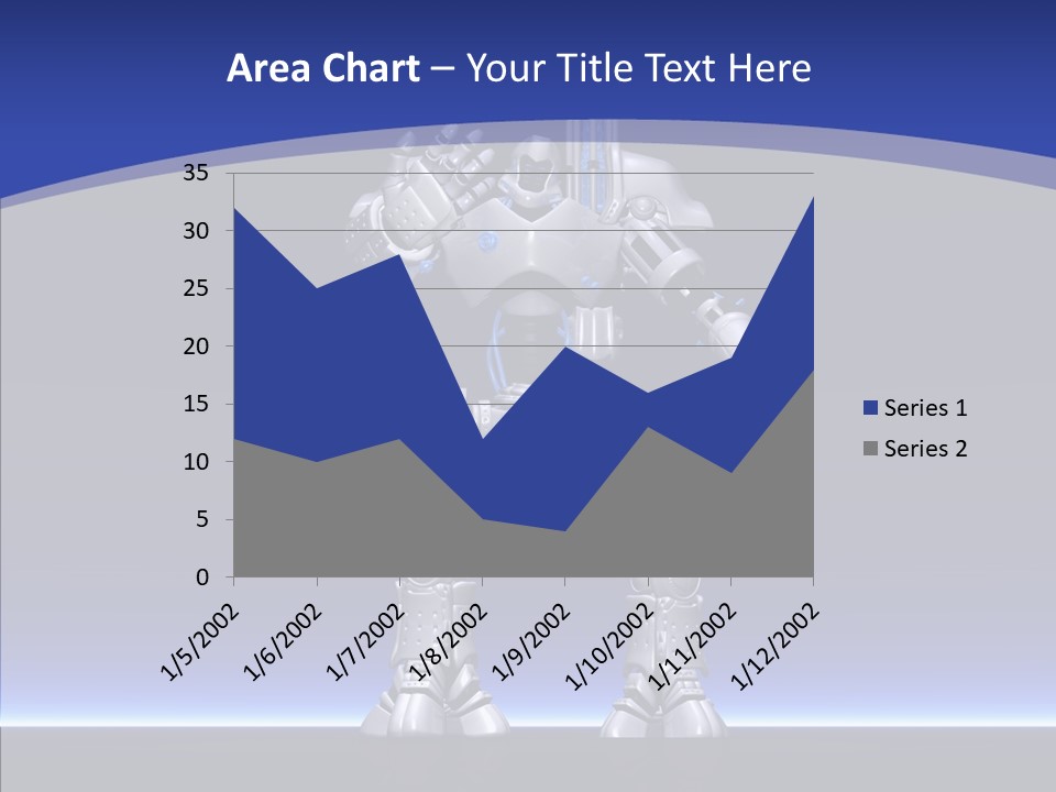 Silly Future Technology Battle Robot PowerPoint Template