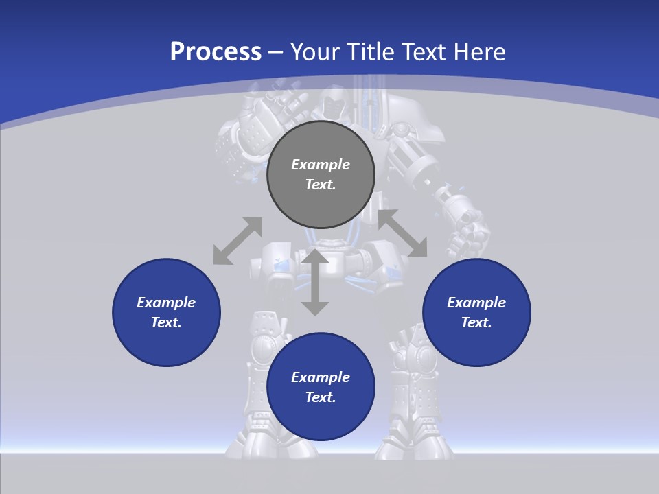 Silly Future Technology Battle Robot PowerPoint Template
