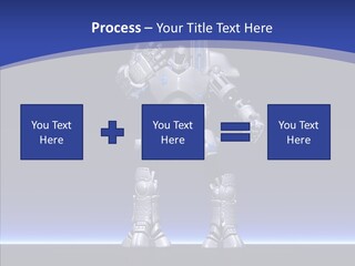 Silly Future Technology Battle Robot PowerPoint Template