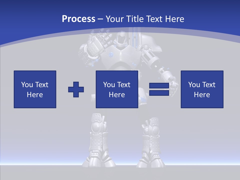 Silly Future Technology Battle Robot PowerPoint Template