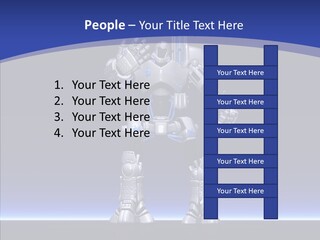 Silly Future Technology Battle Robot PowerPoint Template