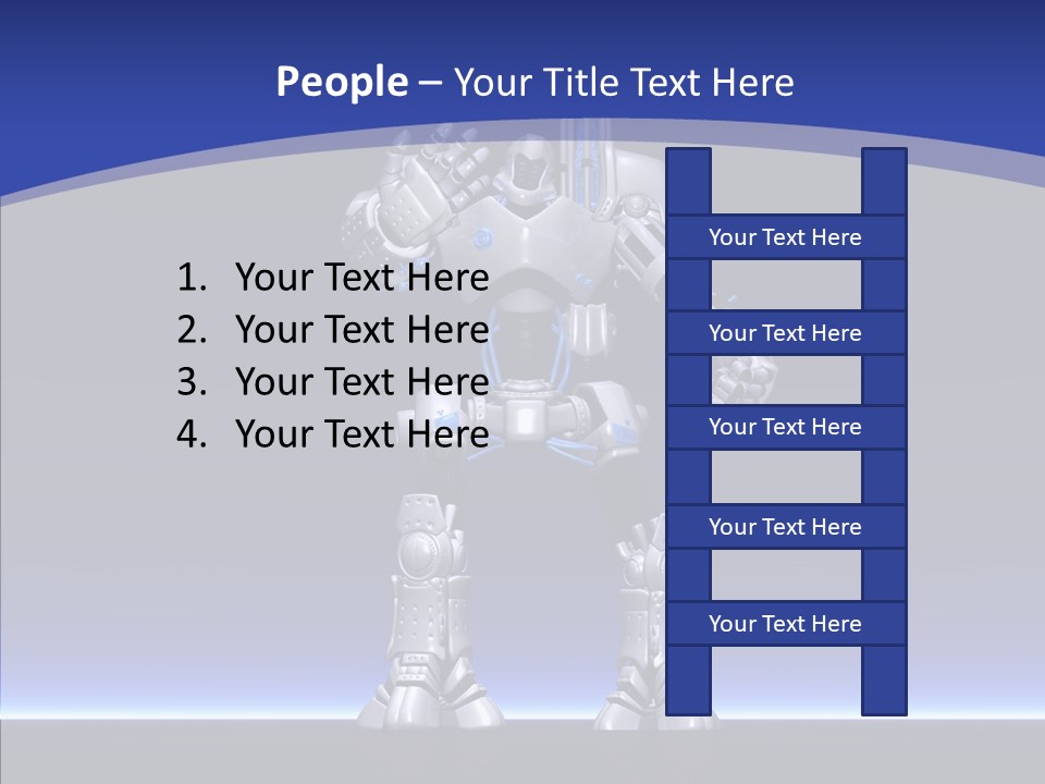 Silly Future Technology Battle Robot PowerPoint Template