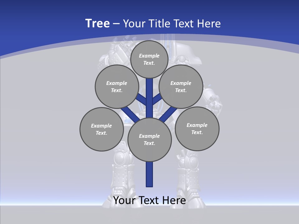 Silly Future Technology Battle Robot PowerPoint Template