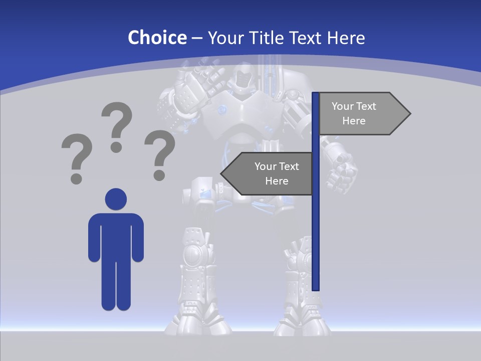 Silly Future Technology Battle Robot PowerPoint Template