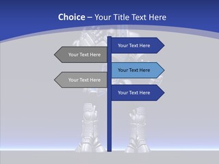 Silly Future Technology Battle Robot PowerPoint Template